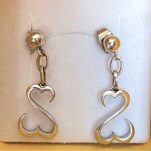 Kay Jewelers Jane Seymour Open Heart Earrings 925 Sterling Silver